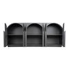 Salone Sideboard Black, Cabinets & Sideboard by Moe's Home, 79" width x 34" height x 18" depth thumbnail 2