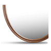 Alcott Oval Mirror Walnut, by Moe's Home, 32" width x 40" height x 1.06" depth thumbnail 4