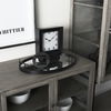 Ansel 20L x 14W Black Metal Mirrored Bottom Oval Serving Tray thumbnail 4