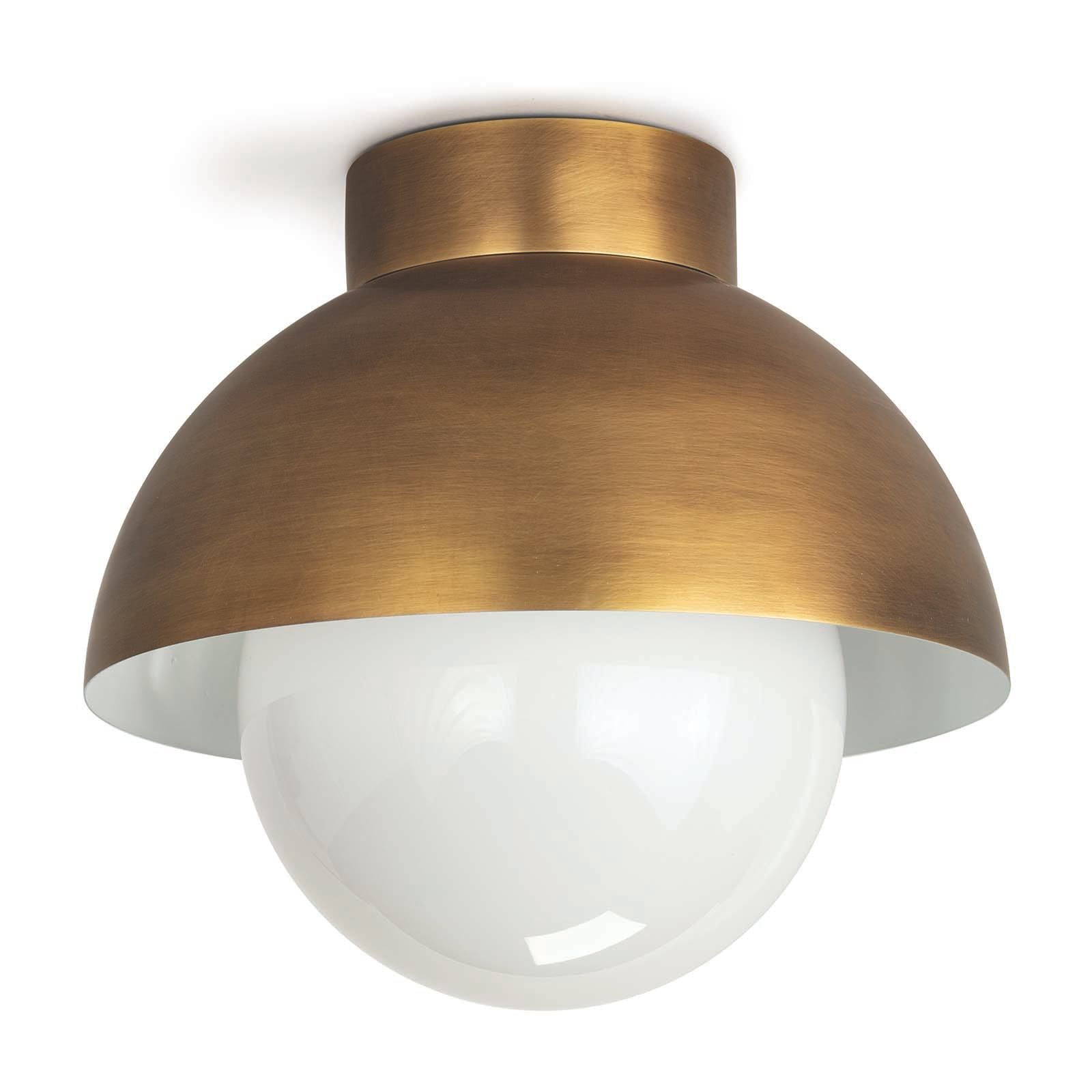 Online Designer Living Room Montreux Flush Mount (Natural Brass)