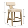 Elysian Sand Counter Stool, Counter & Bar Stool by Uttermost, 18.5" width x 37.5" height x 22" depth thumbnail 3