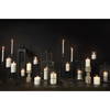 Gamfield  Medium Black Metal and Glass Lantern, Lighting by Mercana, 6.1" length x 6.1" width x 13.39" height thumbnail 3