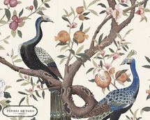 Online Designer Bedroom Chinoiserie 18eme - Cream - Wallpaper