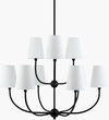 Ponso Chandelier, by Surya, 34" length x 34" width x 25" height thumbnail