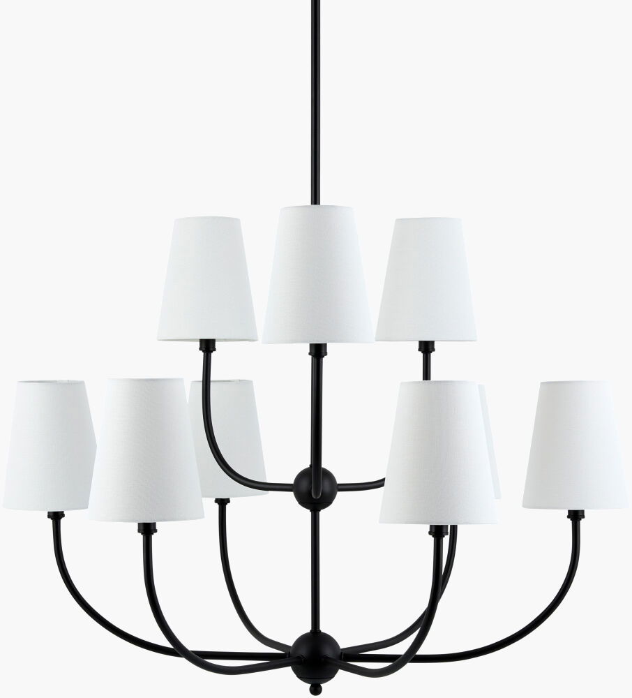 Ponso Chandelier, by Surya, 34" length x 34" width x 25" height