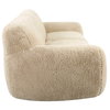 Abide Rounded Sheepskin Sofa, Sofas & Sectional by Uttermost, 96" width x 31" height x 42" depth thumbnail 6
