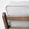 Olympus VI Frost Grey Fabric Wrapped Wooden Frame Accent Chair thumbnail 6