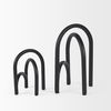 Springe Matte Black Metal Arched Decorative Object (Set of 2) thumbnail 5