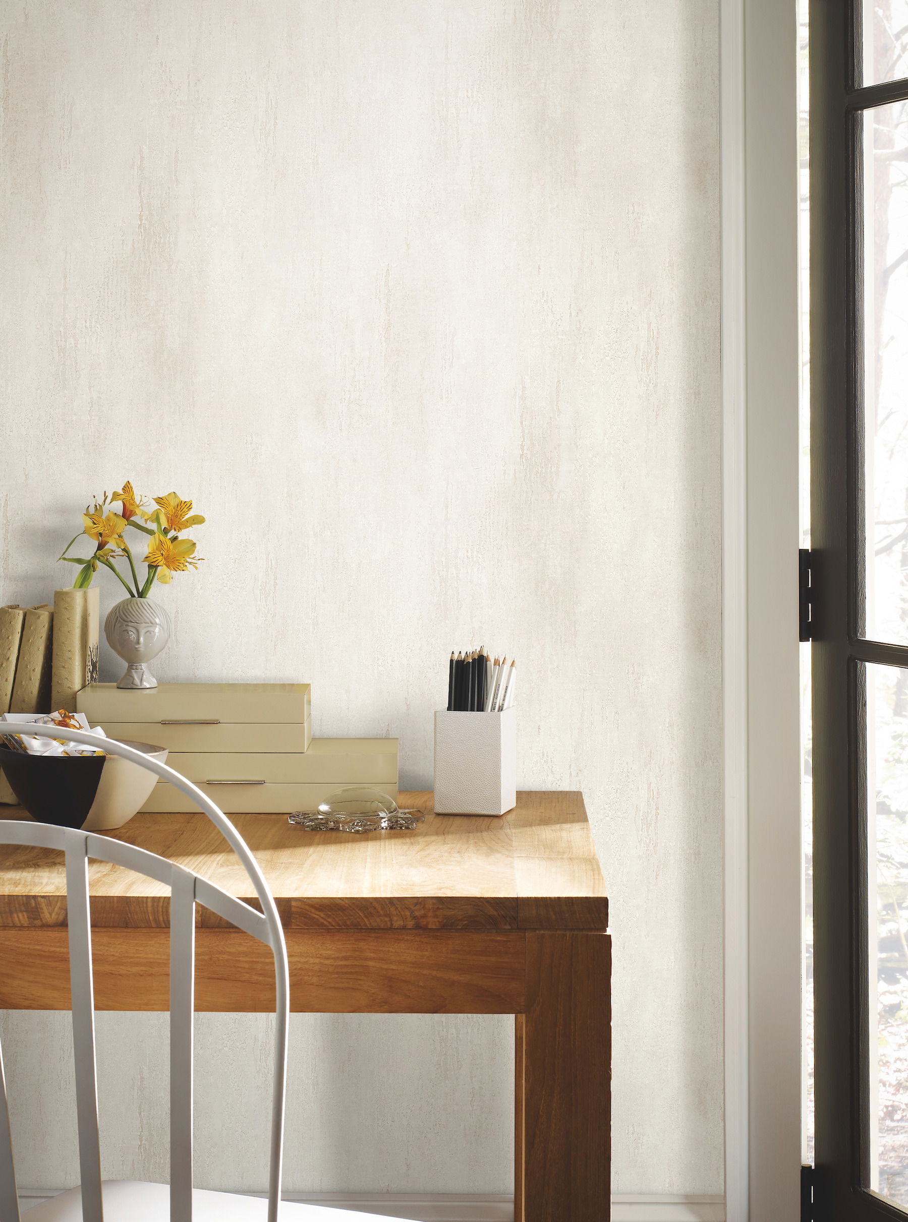 Stucco Finish Tan Wallpaper large image 