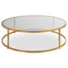 Radius Modern Circular Coffee Table, Furniture by Uttermost, 48" width x 14.5" height x 48" depth thumbnail 1