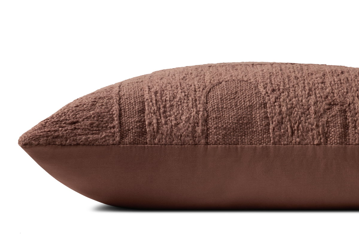 Brigette Romanek x Loloi Mauve Pillow, Decorative Pillow, 12" length x 27" width View 2