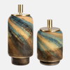 Celestial Tide Glass Containers Set/2, Vase by Uttermost, 6.5" width x 14.25" height x 6.5" depth thumbnail 1