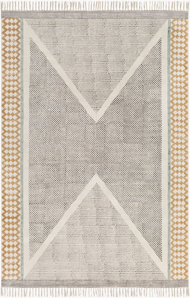 July Handmade Rug, by Surya, 5' length x 3' width