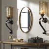 Herleva Gold Oval Mirror, by Uttermost, 17.75" width x 27.87" height x 1.12" depth thumbnail 2