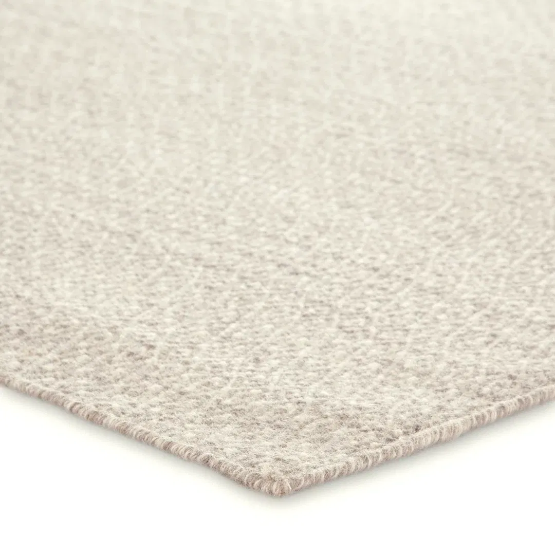 Hampshire Geometric Hand-Woven Wool Beige/Ivory Area Rug large image 