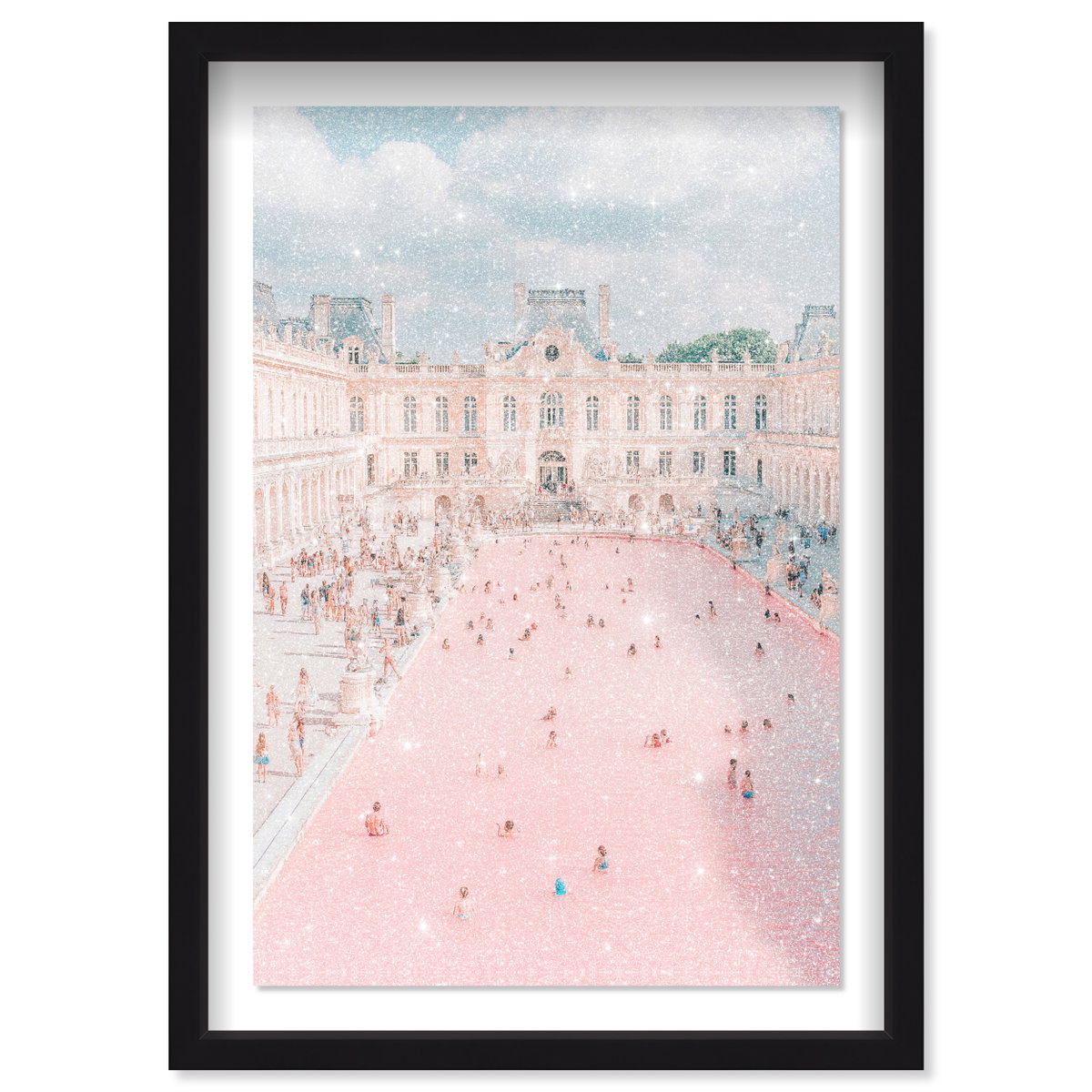 Pink Pool (Diamond Dust), Art by Oliver Gal,  30x45 View 1