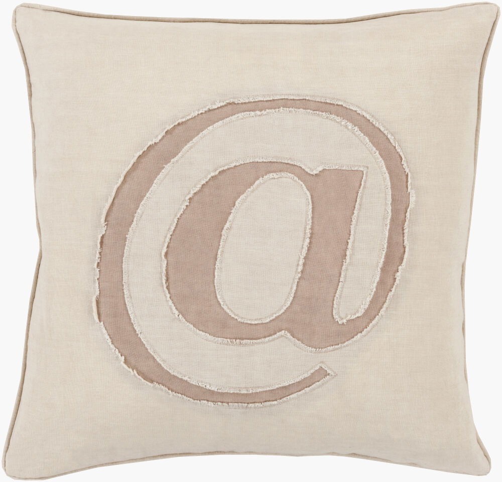 Linen Text Accent Pillow large image 