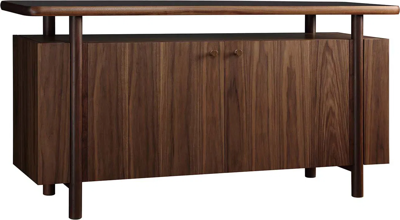 Walnut Grove Credenza - Stone Top, Sideboards & Buffet by Stickley, 67" width x 34" height x 21" depth View 1