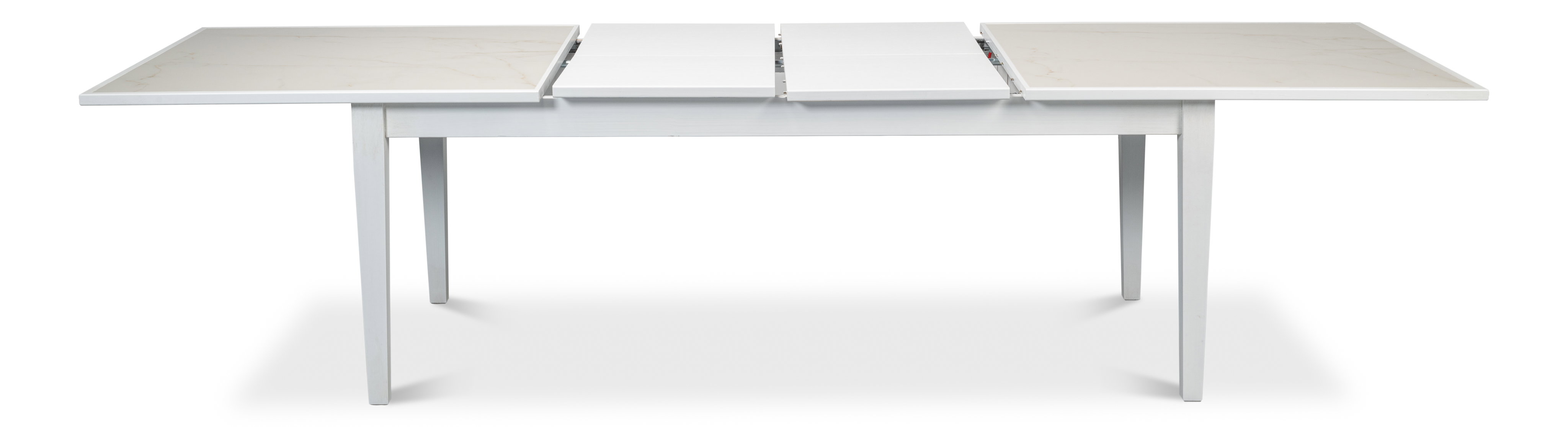 Elton Butterfly Dining Table,White, by Sarreid, 81" length x 41" width x 30" height View 5
