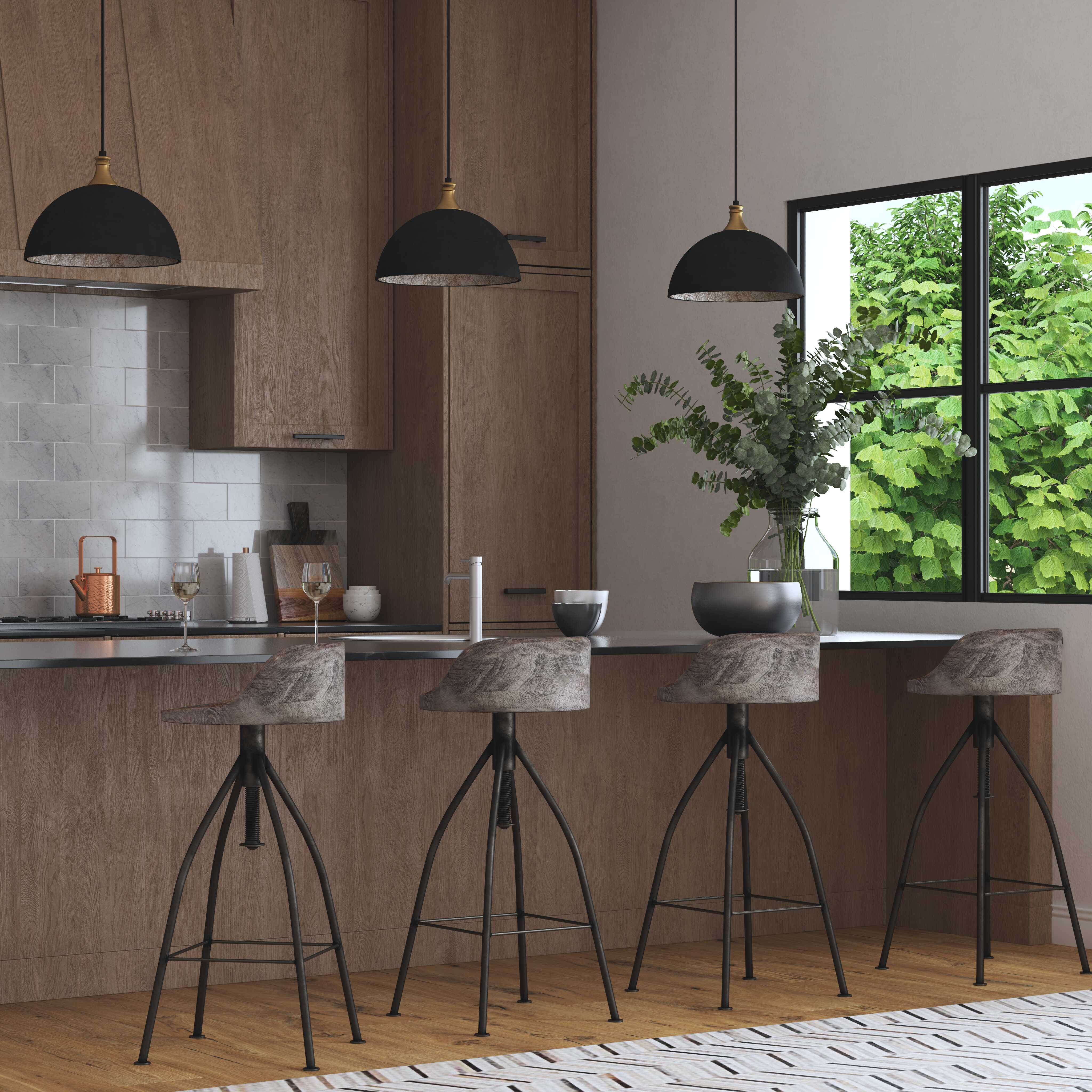 Placuna 1 Light Bronze Pendant large image 