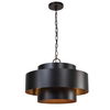 Youngstown Dark Bronze 4 Light Pendant, Ceiling Light by Uttermost, 20" width x 14.5" height x 20" diameter x 20" depth thumbnail 4