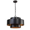 Youngstown Dark Bronze 4 Light Pendant, by Uttermost, 20" width x 14.5" height x 20" diameter x 20" depth thumbnail 4