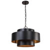Youngstown Dark Bronze 4 Light Pendant, by Uttermost, 20" width x 14.5" height x 20" diameter x 20" depth thumbnail 4