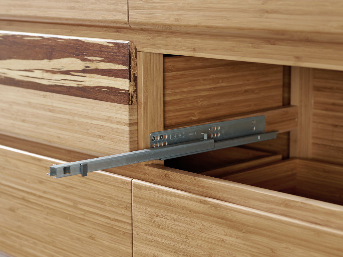 Azara Six Drawer Double Dresser, Caramelized, by Greenington, 19" length x 64" width x 36" height View 15