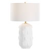Emerie Textured White Table Lamp, by Uttermost, 17" width x 26.25" height x 17" depth thumbnail 1