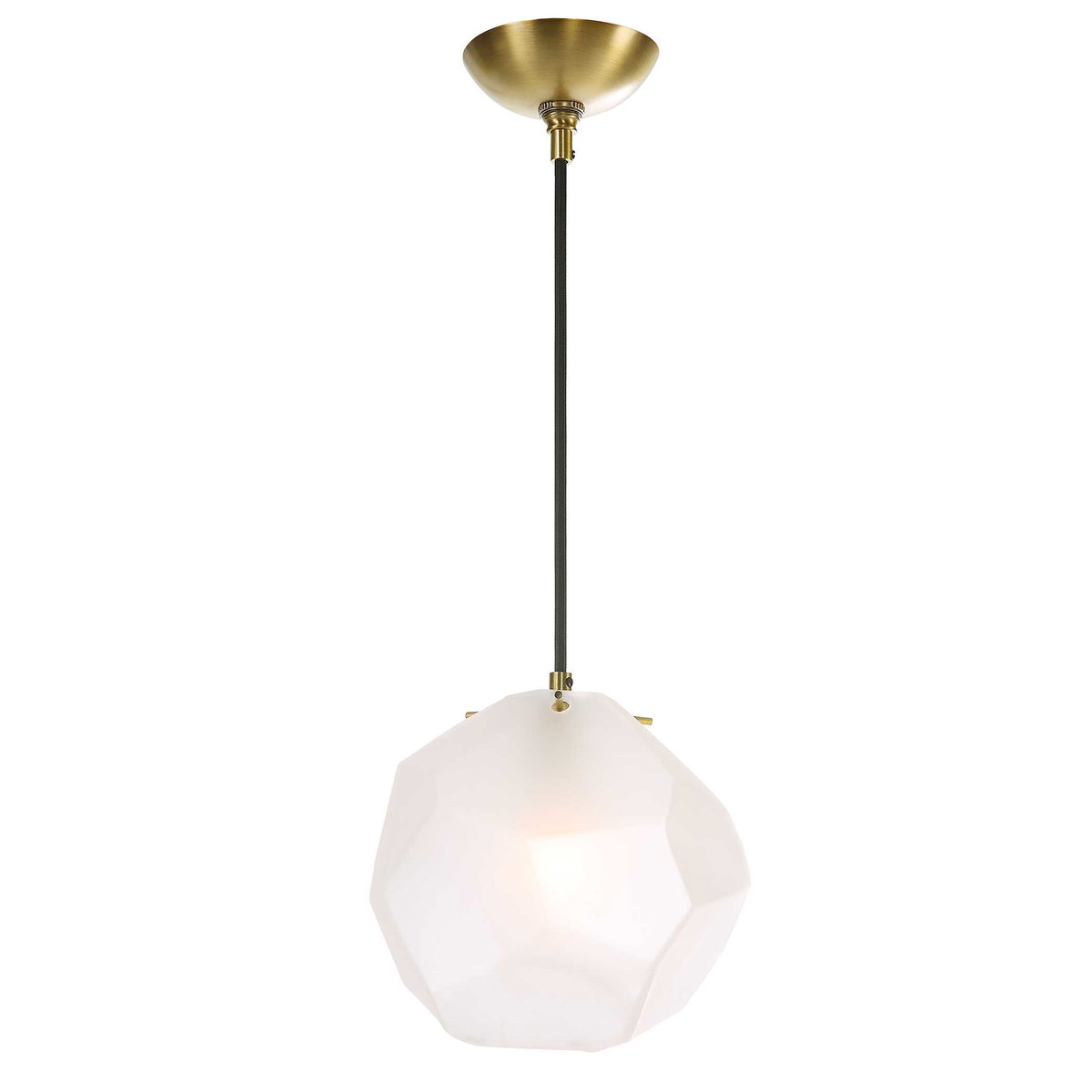 Geodesic 1 Light Mini Pendant, by Uttermost, 8.25" width x 8.25" height x 8" diameter x 6.87" depth View 4