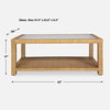 Kensing Natural Coffee Table, by Uttermost, 42" width x 17" height x 28" depth thumbnail 3