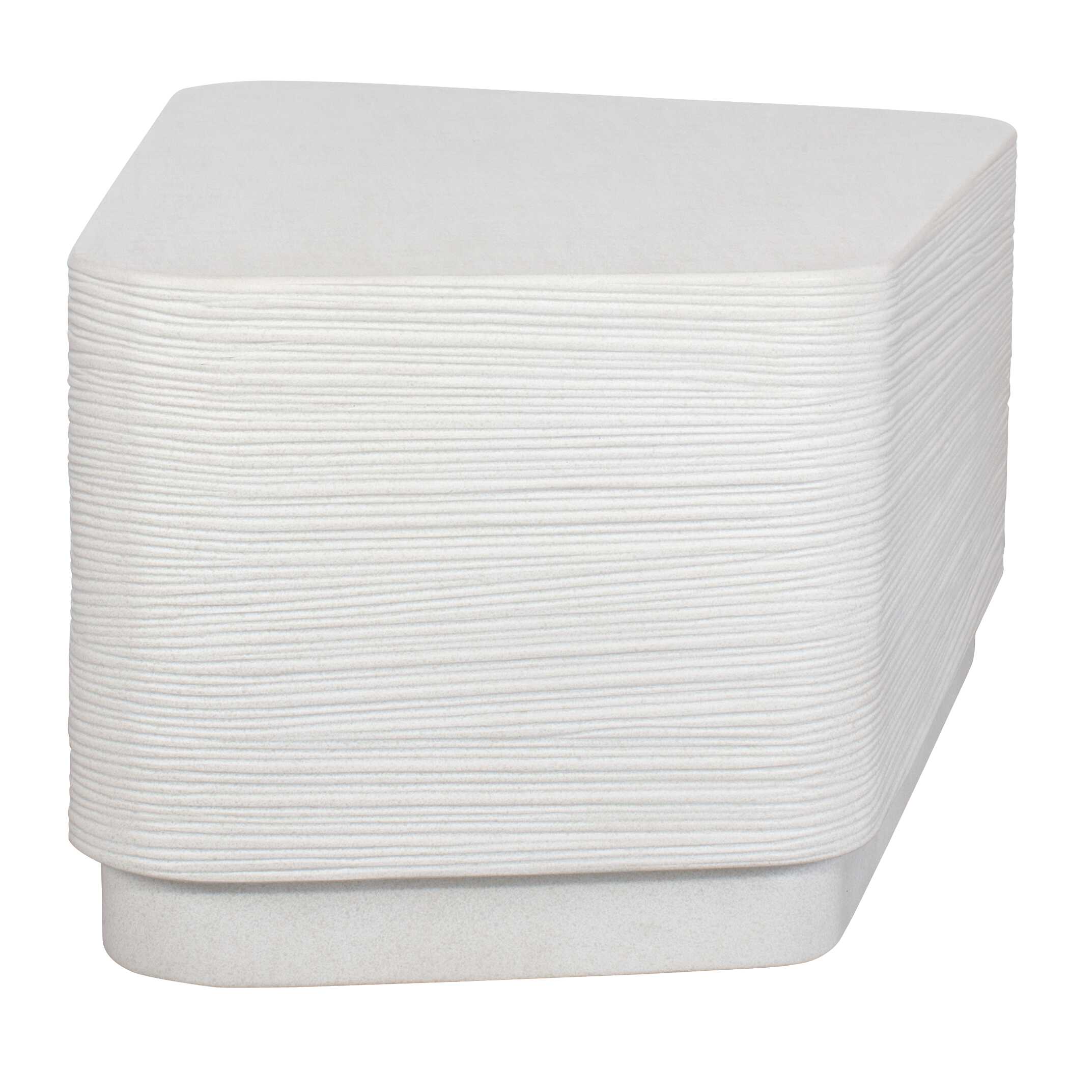 Saltwater White Concrete Coffee Table, Furniture by Uttermost, 38" width x 15" height x 23.5" depth View 7