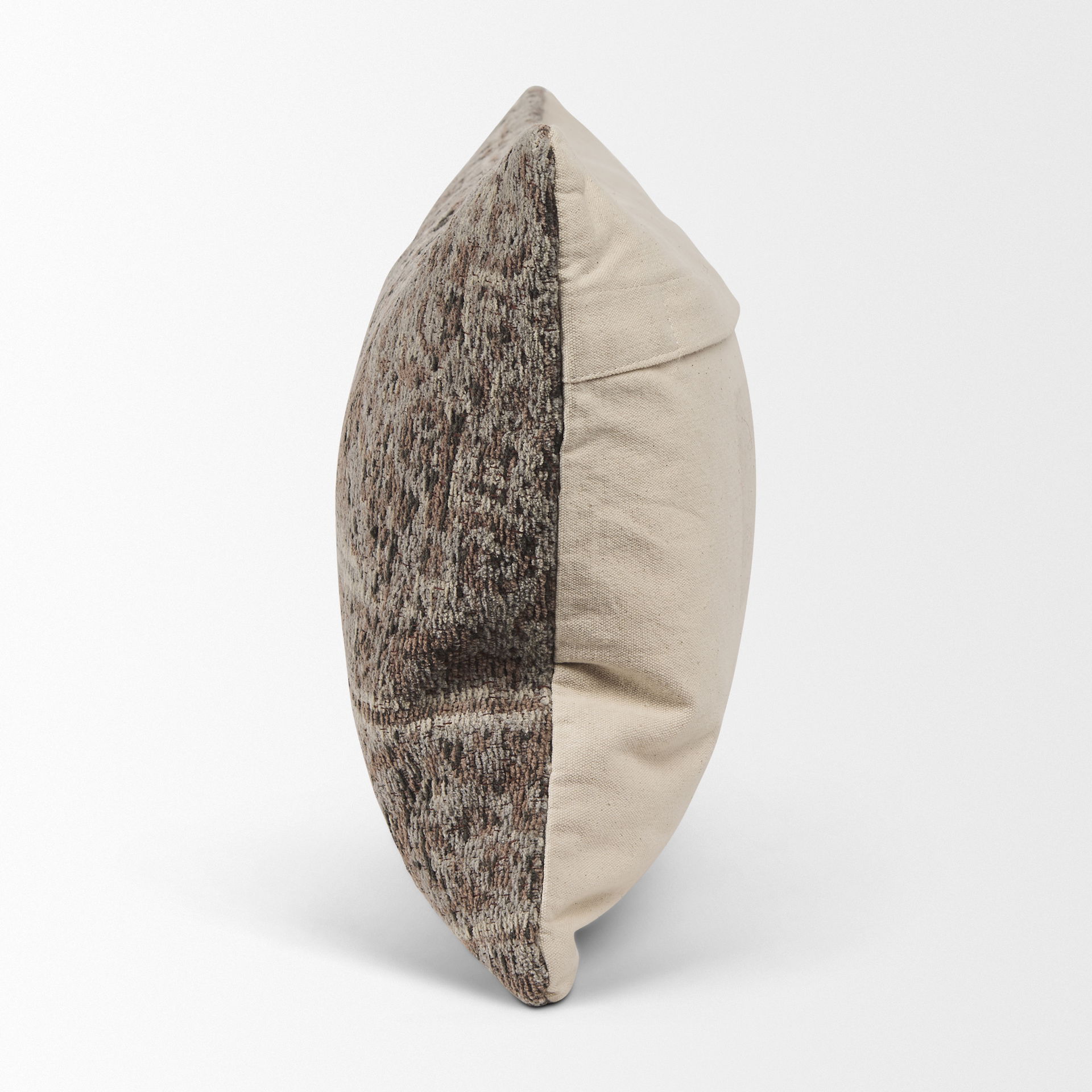 Khloe Taupe Lumbar Pillow Cover, Decorative Pillow by Mercana, 26" length x 0.5" width x 14" height View 5