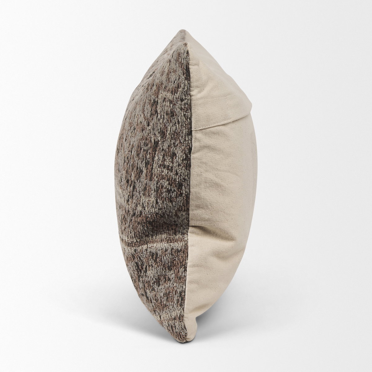 Khloe Taupe Lumbar Pillow Cover, Decorative Pillow by Mercana, 26" length x 0.5" width x 14" height View 5
