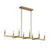Cordoba 8 Light Linear Chandelier, Pendant by Uttermost, 51.5" width x 8.5" height x 14.25" depth thumbnail 6