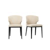 Delaney Dining Chair Warm Beige-set Of Two, by Moe's Home, 20.1" width x 30.7" height x 21.7" depth thumbnail 1