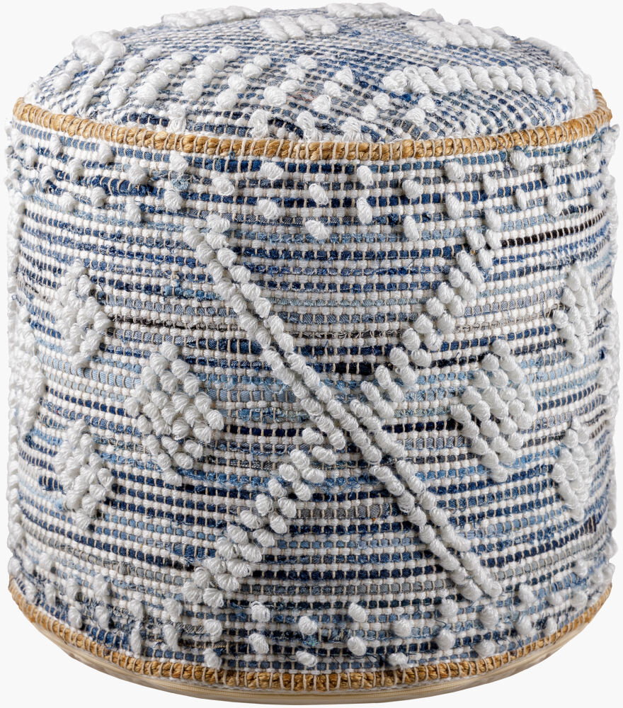 Sydney Pouf, Ottoman by Surya, 18" width x 16" height
