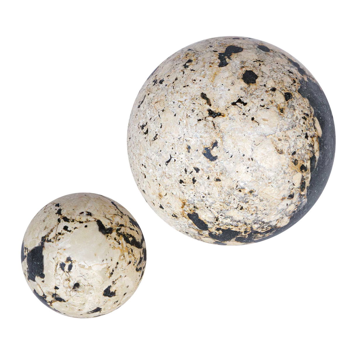 Nouveau Indoor-Outdoor Spheres Set/2, Tabletop Decor by Uttermost, 7.8" width x 7.5" height x 7.8" depth View 5
