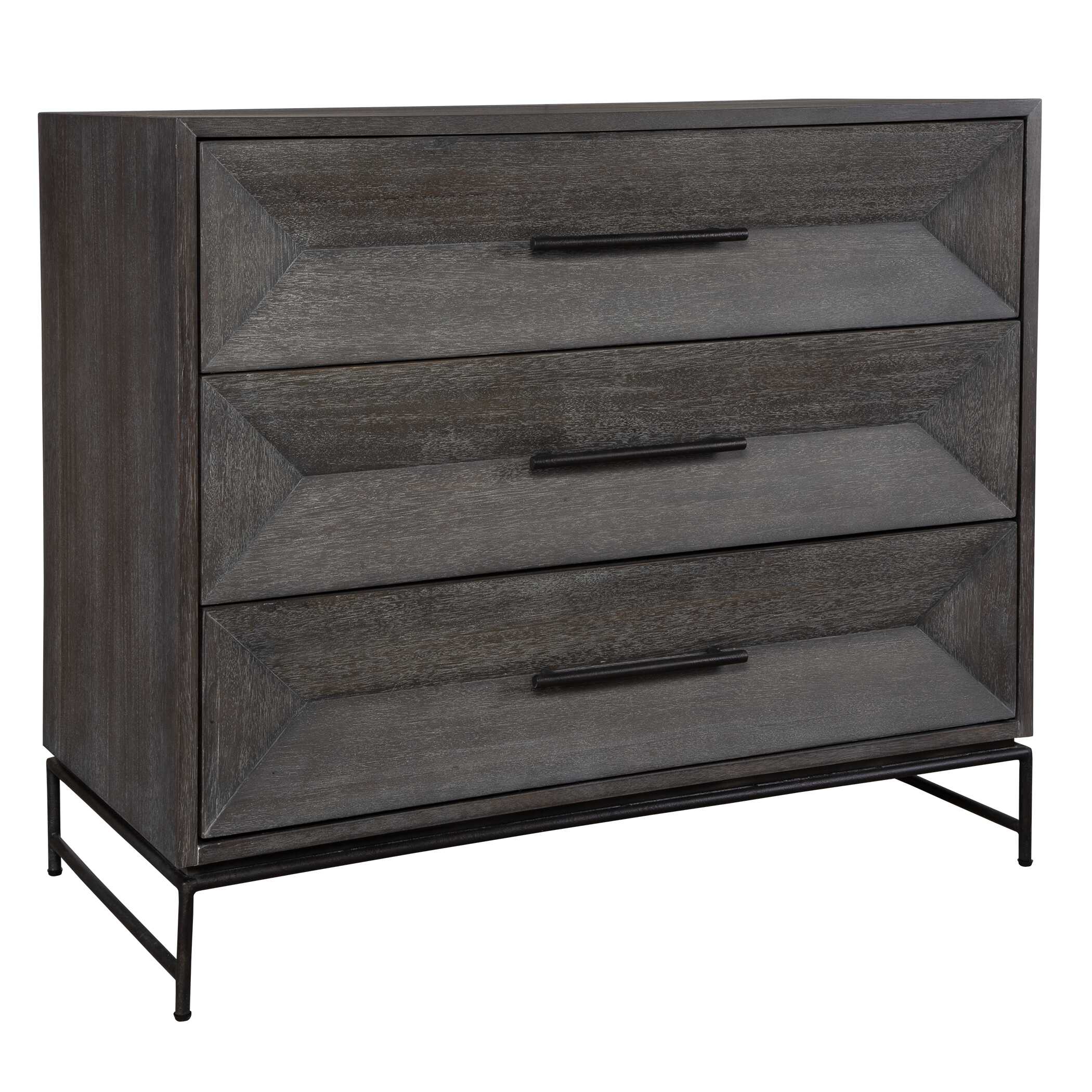Knox Dark Walnut Accent Chest, Furniture by Uttermost, 36" width x 32" height x 18" depth View 5
