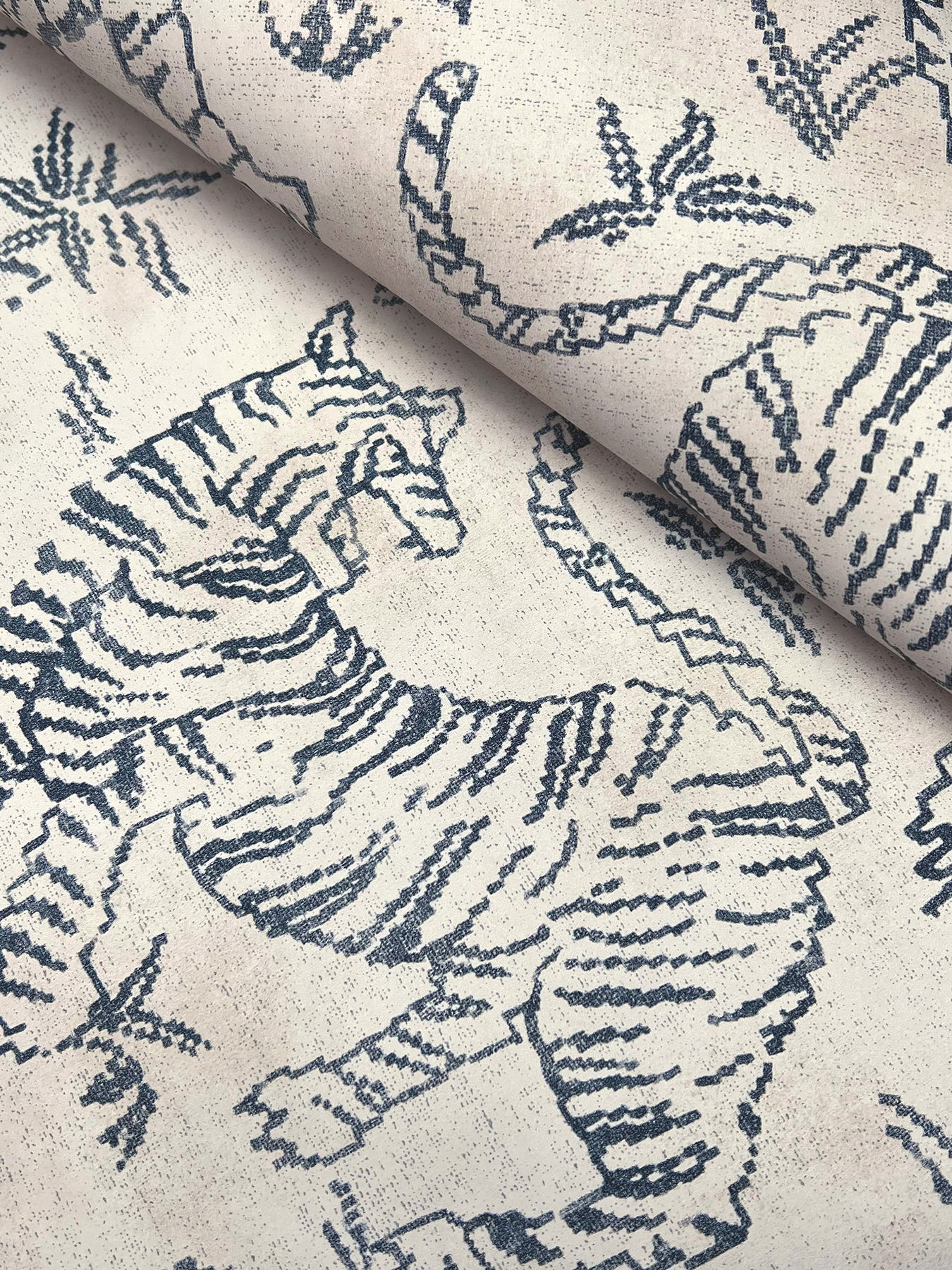 Orly Tigers Indigo Wallpaper large image 
