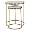 Aragon White Nesting Tables Set/2 thumbnail 3