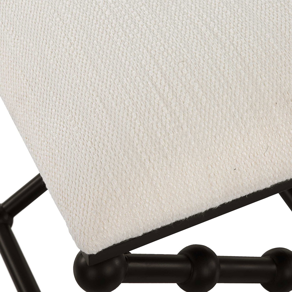 Iron Drops Small Bench, Benche by Uttermost, 24" width x 19.5" height x 16" depth View 7
