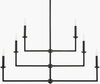 Calira Chandelier, by Surya, 36" length x 20" width x 52" height thumbnail
