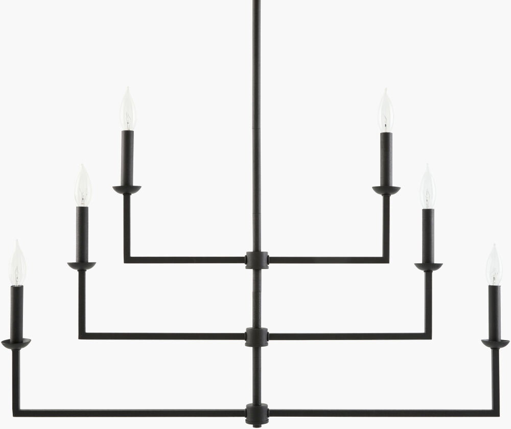 Calira Chandelier, by Surya, 36" length x 20" width x 52" height