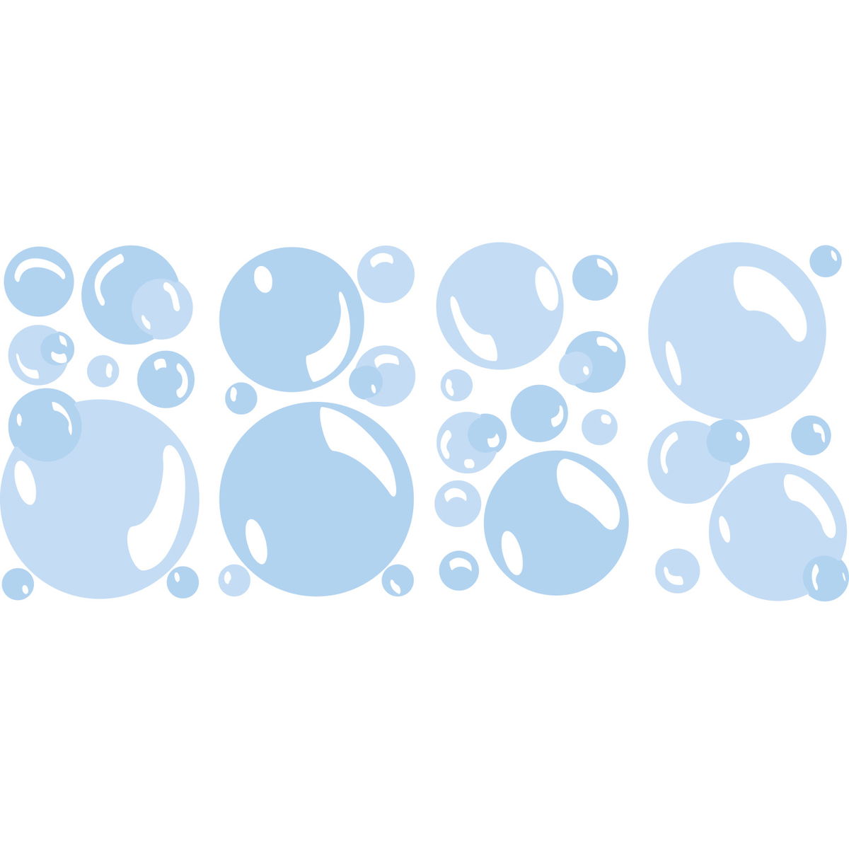 Bubbles Wall Decals, by York Wall, 1'6" length x 10" width x 1.75" depth