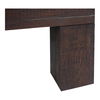 Evander Coffee Table Rustic Brown, by Moe's Home, 39.5" width x 16.5" height x 39.5" depth thumbnail 4