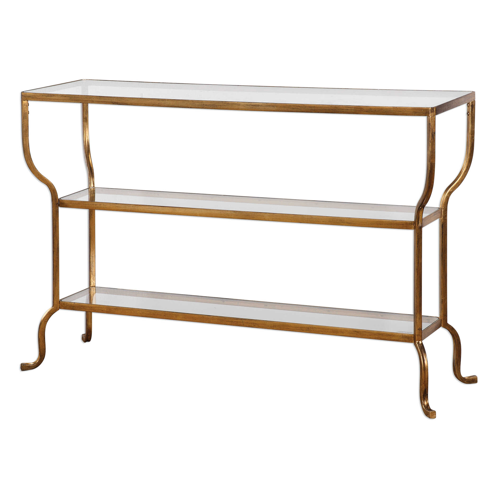 Deline Gold Console Table large image 