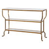 Deline Gold Console Table thumbnail 3