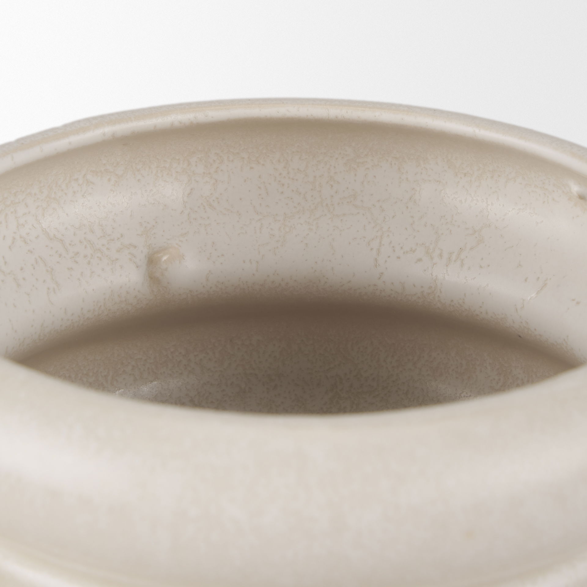 Twyla Tall Cream Glazed Ring Pot large image 