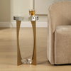Kolkata Brass Accent Table, Side & End Table by Uttermost, 13.75" width x 24" height x 13.75" depth thumbnail 2